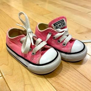 Pink Baby Girl Converse Shoes Size 3